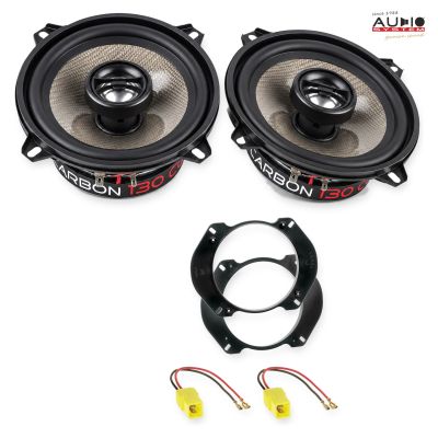 Pachet difuzoare Fiat Multipla (186) 1999-2010 Audio System CARBON coaxiale dedicate uși spate