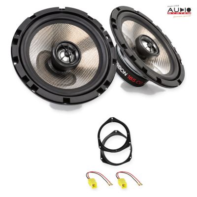 Pachet difuzoare Fiat Punto (ZAF 199) 2011-2012 Audio System CARBON coaxiale dedicate uși spate
