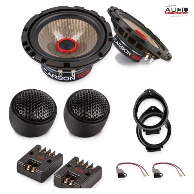 Pachet difuzoare Opel Astra J 2009-2015 Audio System CARBON componente dedicate uși față