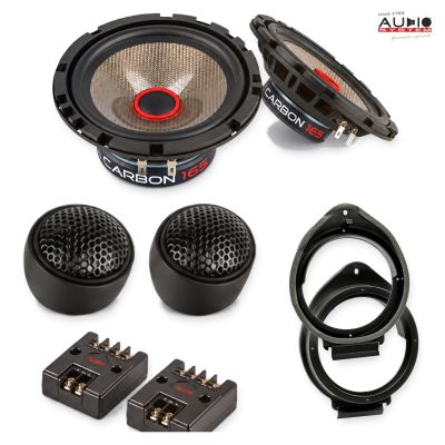 Pachet difuzoare Opel Karl 2015-2019 Audio System CARBON componente dedicate uși față