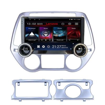 Navigatie Hyundai I20 2011-2014 manual si automat Lenovo  8 core 4+64 10.5 inch Incell 1K android Wifi 5Ghz gps internet  Kit-i20-2012