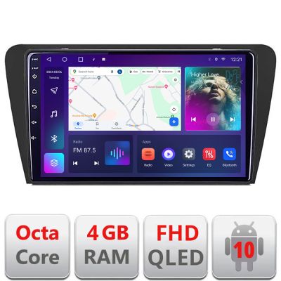 Navigatie Skoda Octavia 3 B-279 Android Ecran QLED octa core 4+64 carplay android auto KIT-279+EDT-E310V3