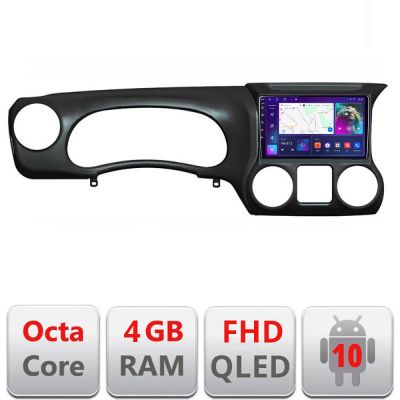 Navigatie Jeep Wrangler 2011-2014 B-WR Android Ecran QLED octa core 4+64 carplay android auto KIT-WR+EDT-E310V3