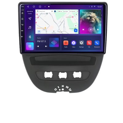 Navigatie Citroen C1 Peugeot 107 Toyota Aygo 2005-2014 Android radio gps internet 4+64 carplay android auto KIT-C1+EDT-E310v3 v1
